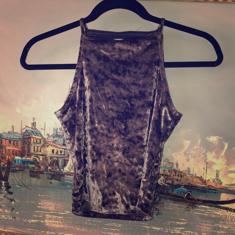 Velour croptop